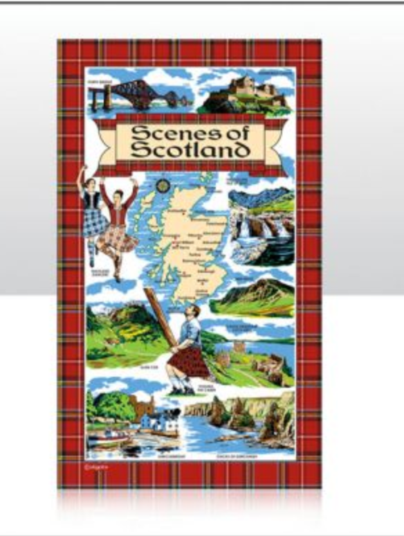 Scotland Scenes Tea Towel