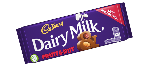 Cadbury dairy milk Fruit & Nut 54g (Irish)
