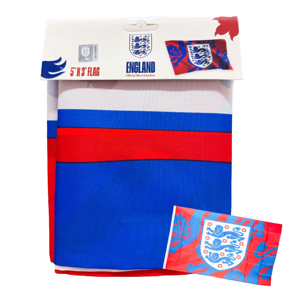 England FA Three Lions Crest Flag 5ft x 3ft