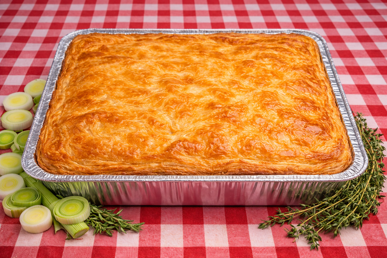 Family-Style Chicken & Leek Pie