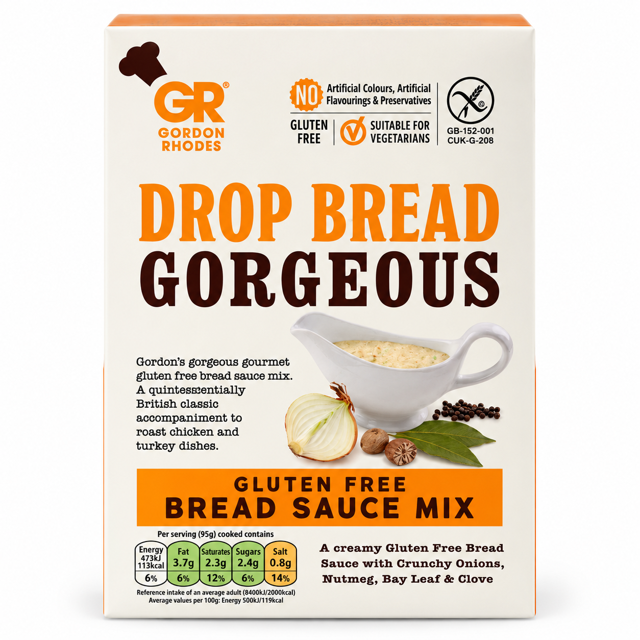 Gordon Rhodes Drop Bread Gorgeous – Gluten Free Bread Sauce Mix
