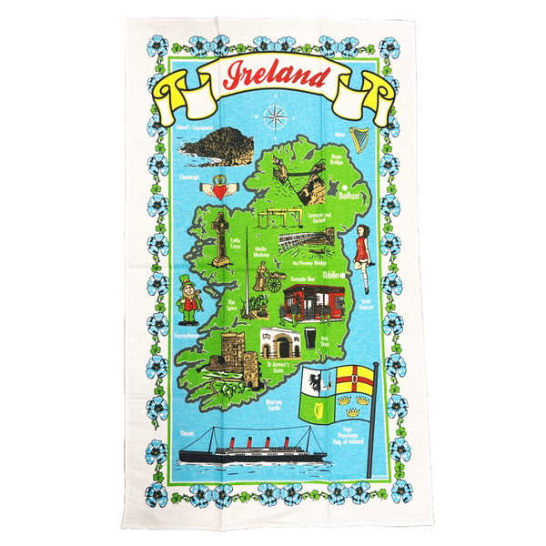 Ireland Map Tea Towel