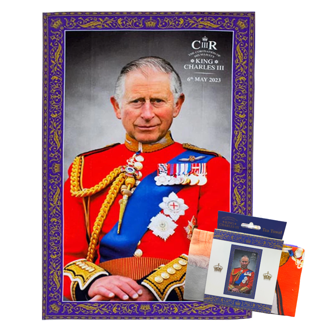 King Charles III tea Towel