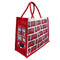 London Bus Jute Bag with Gusset