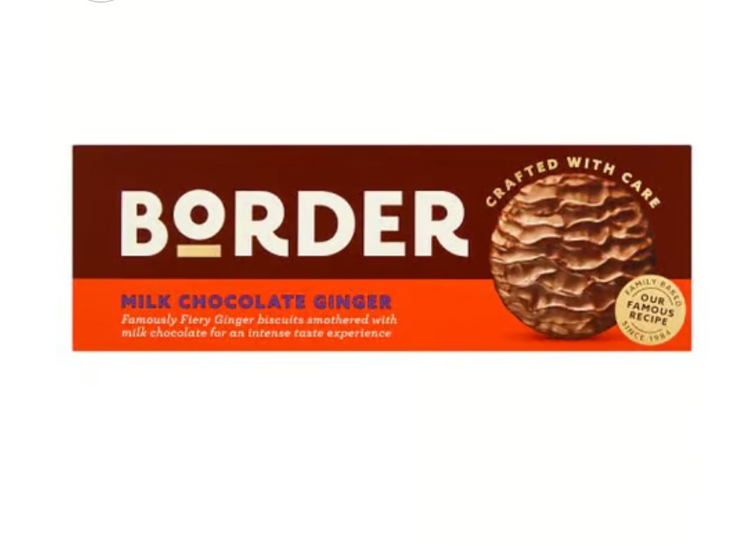 Border Milk Chocolate Ginger Biscuits 150g