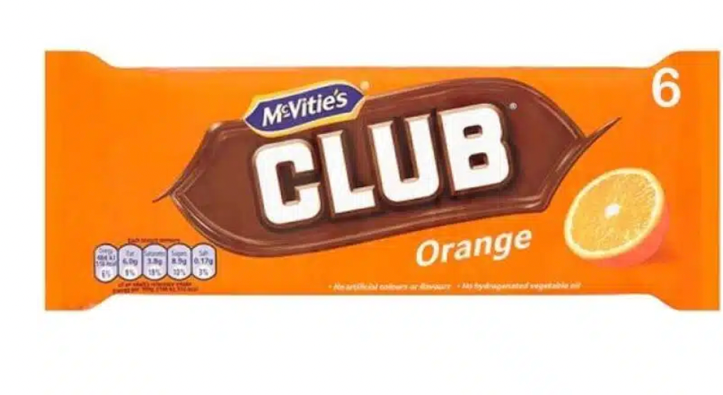 MCVITIE'S Club Orange 6pk