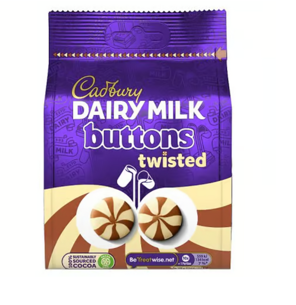Cadbury Dairy Milk Twisted Buttons 105g