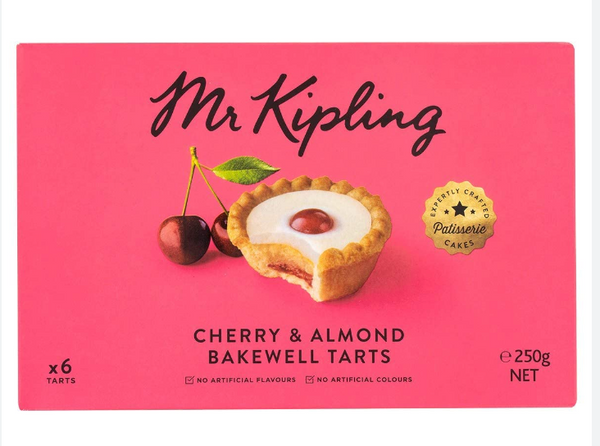 Mr Kipling Cherry & Almond Bakewell tarts