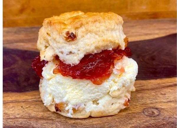Raisin Scone with Clotted Cream & Jam