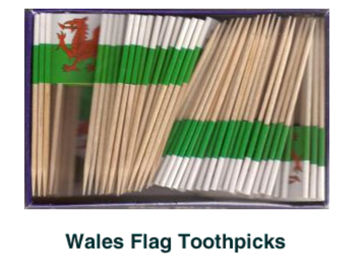 Wales Flag Toothpicks