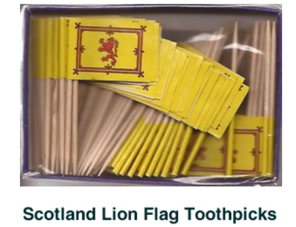 Rampant Lion Scottish Toothpicks