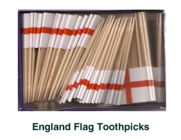 England Flag Toothpicks