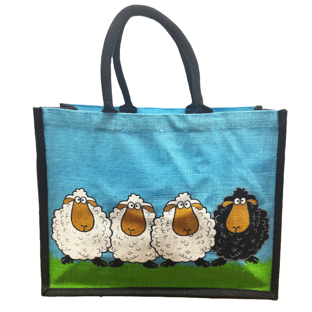 Sheep Jute Shopping Bag