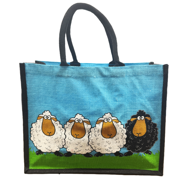 Sheep Jute Shopping Bag