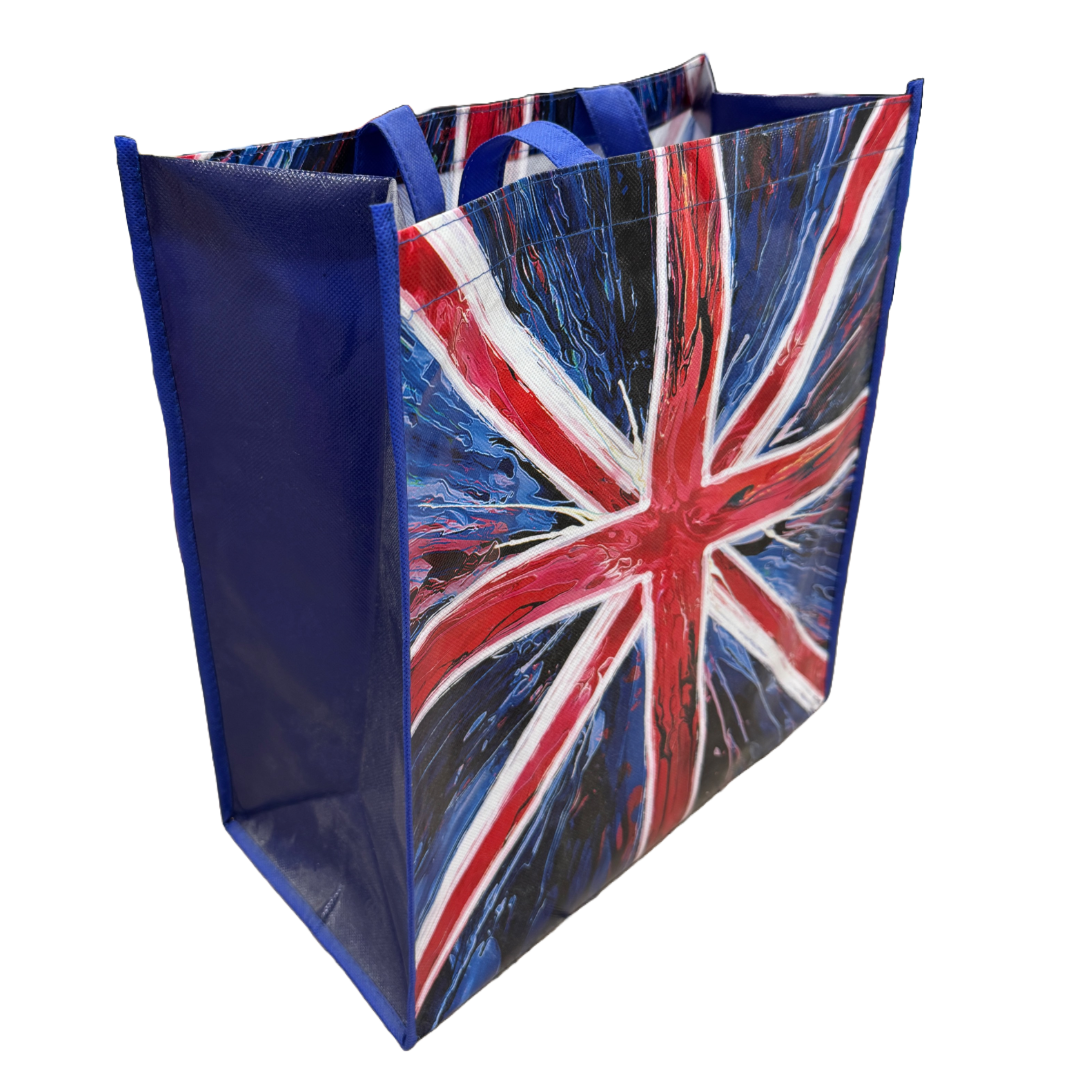 Spin Art Union Jack Bag