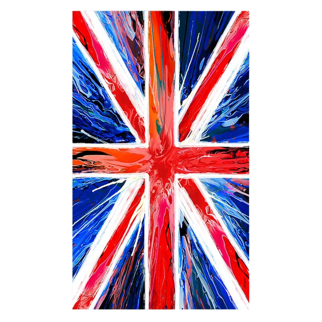 Union Jack Art Spin Tea Towels