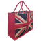 Union Jack Jute Bags with gusset