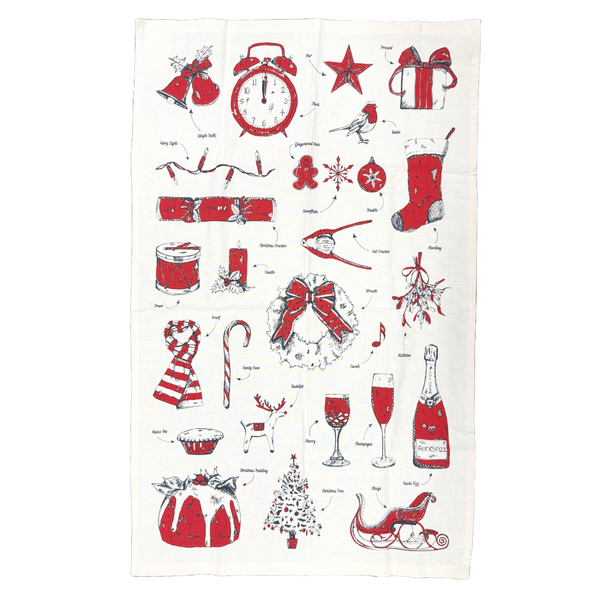 Victoria Eggs Christmas Delight Tea Towel