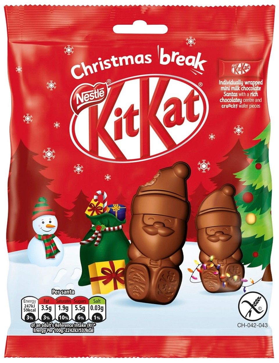KitKat Mini Santas Christmas Break 55g