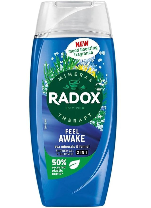 Radox Feel Awake for Men 2 in 1 Shower & Shampoo