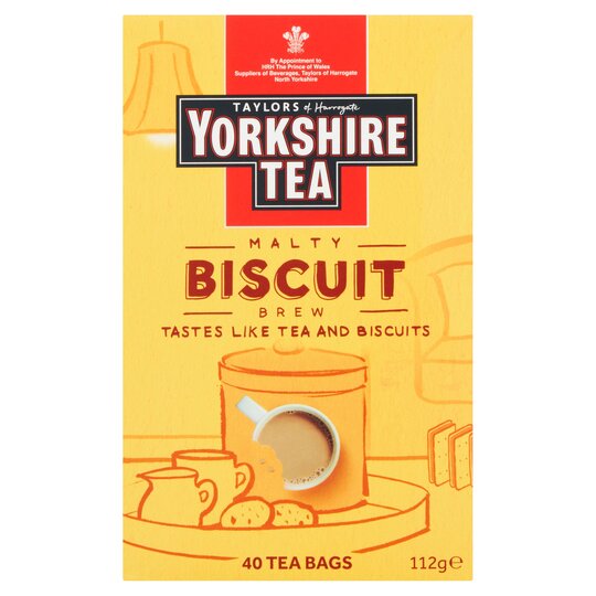 Yorkshire Tea Malty Biscuit Brew 40 Tea Bags 112g – Myers of Keswick