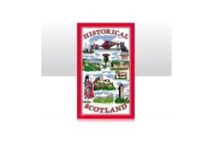 Historical Scotland Tea Towel
