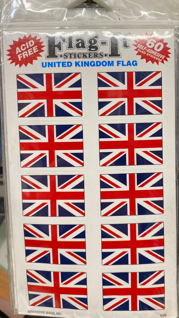 Union Jack (U.K) Sticker mini - 10 count