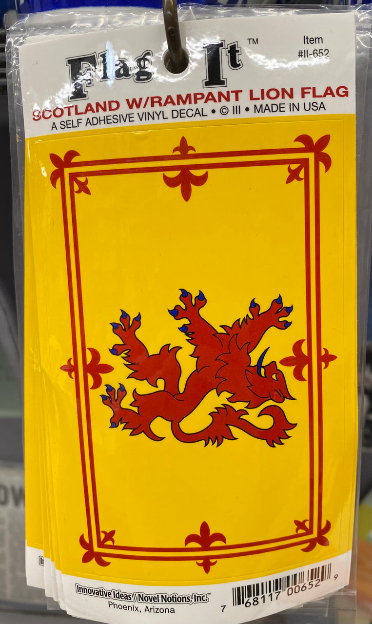 Scottish Rampant Lion Sticker