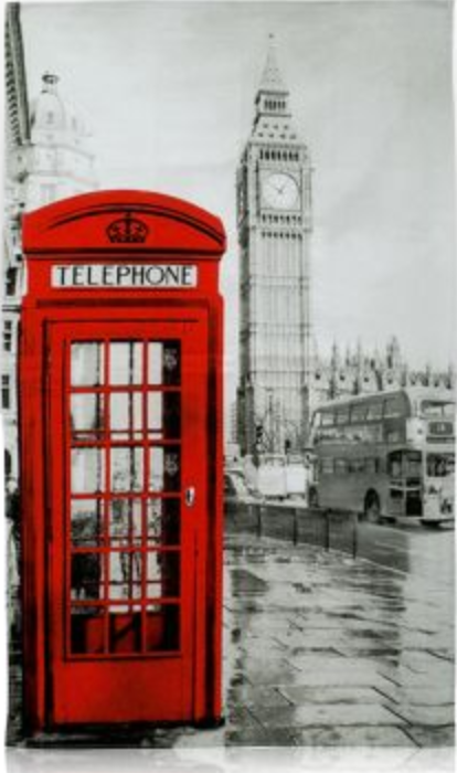 London Scene, Red Phone Box Tea Towel