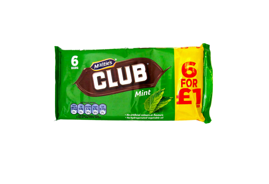 McVitie's Club Mint 6 pack