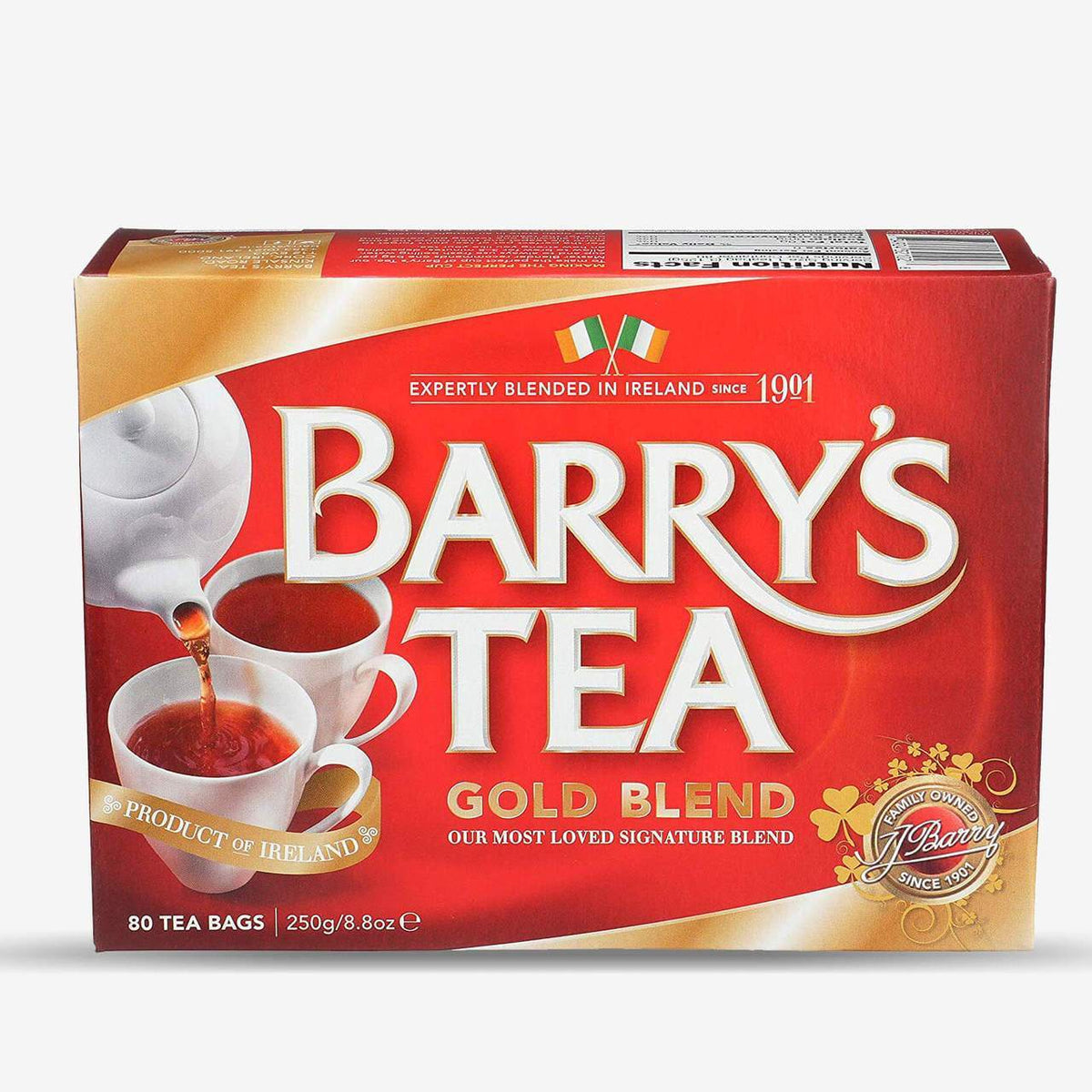 Barry's Tea Master Blend 80 Teabags - Moloney's Irish Imports