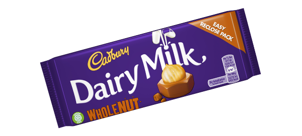Cadbury Dairy Milk Wholenut bar (Irish) 49g