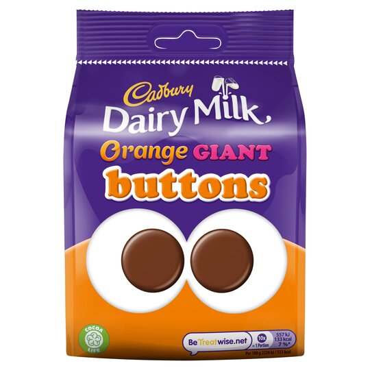 Cadbury Dairy Milk Orange Giant Buttons Bag