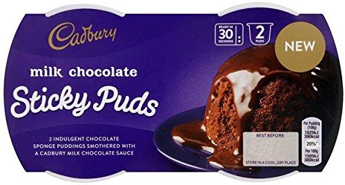 Cadbury Chocolate Sticky Sponge Pudding 2 x 95g