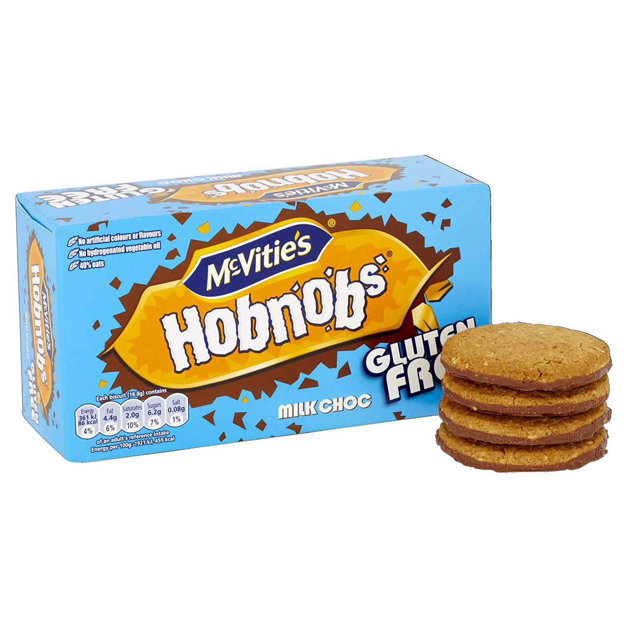 McVitie's Gluten Free Milk Chocolate Hobnobs Biscuits