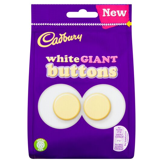 Cadbury White Giant Buttons Bag